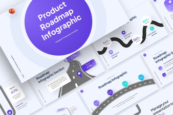 Product roadmap infographic